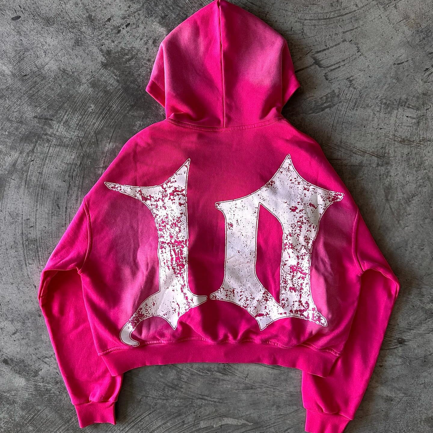 PINK PUNK KITTY HOODIE